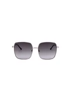 Okulary korekcyjne, oprawki, szkła - Calvin Klein Damskie okulary przeciwsłoneczne w kolorze srebrnym - miniaturka - grafika 1