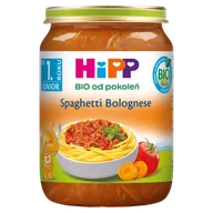 Dania dla dzieci - HiPP Danie Bio, spaghetti bolognese, po 1 roku, 250 g - miniaturka - grafika 1