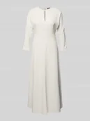 Sukienki - Sukienka midi z wycięciem w kształcie łezki - miniaturka - grafika 1