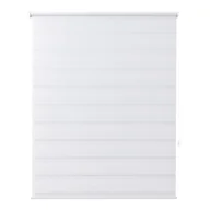 Rolety - Roleta dzień/noc OPP 116,7 x 160 cm biała - miniaturka - grafika 1