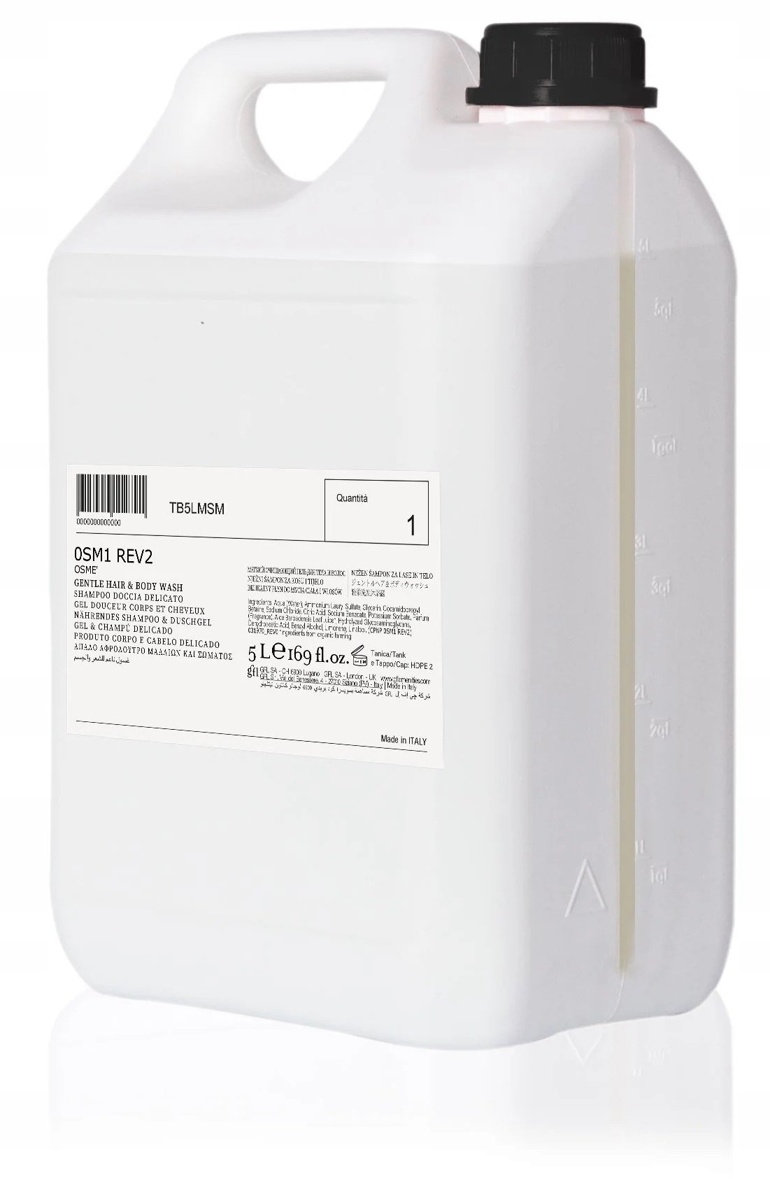 Szampon Żel Pod Prysznic Naturalny Organiczny Nawilżający Spa Hotel 5L Osme