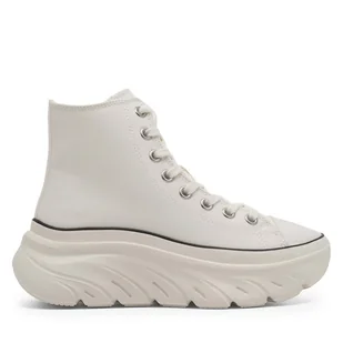 Sneakersy Skechers FUNKY STREET 177430 WHT Biały - Sneakersy damskie - miniaturka - grafika 1