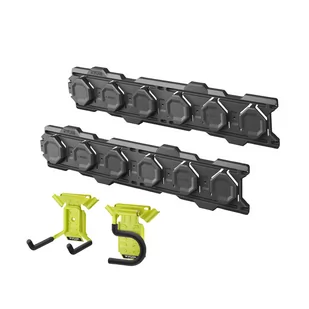 Ryobi Zestaw RYOBI LINK, 3 elementy naścienne, szyna ścienna 84 cm i 2 haki | RSLWK4PC-1 - Pozostałe wyposażenie warsztatu - miniaturka - grafika 1