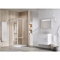 Kabiny prysznicowe - Ravak 3114OU02Z1 Kabina prysznicowa p$954okr$955g$956a SKCP4-80 satyna szk$957o Transparent 195 - miniaturka - grafika 1
