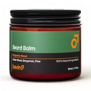 Beviro Beard, Bergamia Wood Beard Balm, balsam do brody, 50ml - Kosmetyki i akcesoria do pielęgnacji brody - miniaturka - grafika 1
