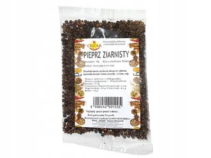 PIEPRZ CZARNY ZIARNISTY 50g CEZAR naturalny - Pieprz - miniaturka - grafika 1