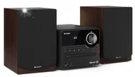 Wieże - Sharp XL-B512 CD MP3 FM Bluetooth USB AUX Brązowy - miniaturka - grafika 1