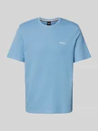 Koszulki męskie - T-shirt z wyhaftowanym logo - miniaturka - grafika 1