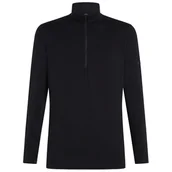 Koszulki sportowe męskie - Męska koszulka Icebreaker M Mer Core Heavyweight LS Half Z Rozmiar: L / Kolor: czarny - miniaturka - grafika 1