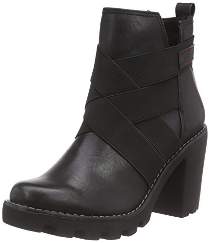 s.Oliver 25429 damskie kozaki z krótką cholewką, czarny - Czarny (Black 001) - 42 EU
