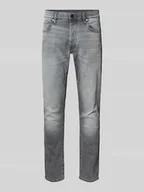 Spodnie męskie - Jeansy o kroju slim fit z efektem znoszenia model ‘3301’ - miniaturka - grafika 1
