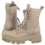 Botki damskie - Botki Beżowe 22369 (NE308-c) Nessi - miniaturka - grafika 1