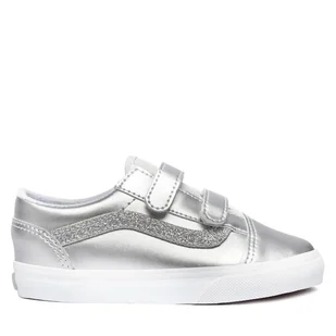 Tenisówki Vans Old Skool V VN000CTG7VF1 Srebrny - Buty dla dziewczynek - miniaturka - grafika 1