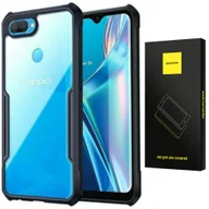 Etui i futerały do telefonów - Etui Pancerne Spacecae Beetle Przezroczyste Plecki Case Pokrowiec Obudowa Oppo A12 Czarny - miniaturka - grafika 1