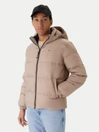 Kurtki męskie - Tommy Jeans Kurtka puchowa Essential DM0DM19786 Beżowy Regular Fit - miniaturka - grafika 1