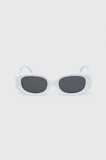 Okulary przeciwsłoneczne - Vans okulary przeciwsłoneczne damskie kolor niebieski - grafika 1