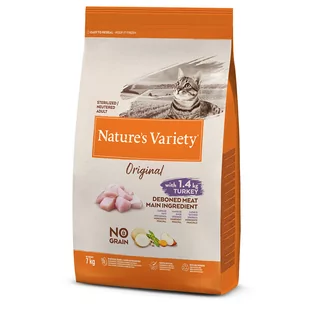 Natures Variety Nature's Variety Original No Grain Sterlised, indyk - 7 kg - Sucha karma dla kotów - miniaturka - grafika 1