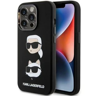 Karl Lagerfeld KLHCP15LSDHKCNK iPhone 15 Pro 6.1" czarny/black Silicone Karl&Choupette Head - Etui i futerały do telefonów - miniaturka - grafika 11