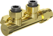 Zawory i kraniki - Mexen zawór grzejnikowy kątowy, Duplex, DN50, złoty - W907-000-50 - miniaturka - grafika 1
