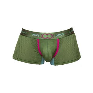 2EROS - Bokserki męskie - 2EROS Aeolus Trunk Green Gale - Zielony - 1 x rozmiar S - Majtki męskie - miniaturka - grafika 1