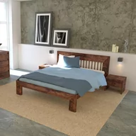 Łóżka - Ekodom Łóżko drewniane Kiruna Rozmiar 180x200 Szuflada 2/3 długości łóżka Kolor wybarwienia Olcha biała - miniaturka - grafika 1