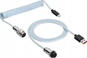 Kable USB - AKYGA Kabel USB AK-USB-48 USB A m / USB type C m Spiralny Aviator ver. 2.0 3m - miniaturka - grafika 1