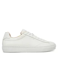 Sneakersy męskie - Sneakersy Tommy Hilfiger Premium Cupsole Leather FM0FM05412 Biały - miniaturka - grafika 1