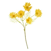 Sztuczne kwiaty - Gałązka ozdobna wiosenna 50 cm żółta - miniaturka - grafika 1
