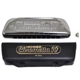 Hohner 253/40 C Chrometta 10 harmonijka - Instrumenty dęte - miniaturka - grafika 1