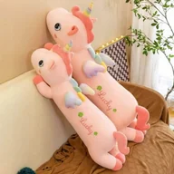 Maskotki i pluszaki - MASKOTKA PRZYTULANKA PODUSZKA JEDNOROŻEC RÓŻOWY LUCKY 65CM - miniaturka - grafika 1