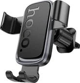 Uchwyty samochodowe do telefonów - HOCO uchwyt samochodowy grawitacyjny do kratki H80 czarno szary - miniaturka - grafika 1