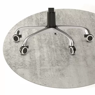 Mata pod fotel biurowy Szary beton fi100 cm - Podnóżki, podpórki, podkładki - miniaturka - grafika 1