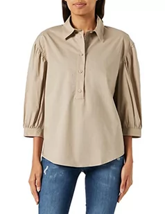Sisley Bluza damska, 5FUALQ03A Blouse, beżowa 18J, XS, Beżowy, 18j, XS - Bluzy damskie - miniaturka - grafika 1