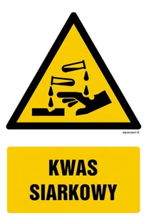 GF010 KWAS SIARKOWY, KN - FOLIA PODŁOGOWA NIEŚWIECĄCA; (500X750MM) - Tablice BHP - miniaturka - grafika 1