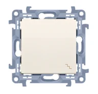 Wyłączniki światła i elektryczne - Wyłącznik schodowy szybkozłączki SIMON 10 - kremowy - miniaturka - grafika 1