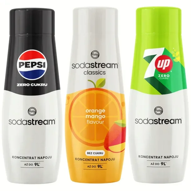 2 X Koncentrat Syrop Sodastream Bez Cukru Do Saturatora Wody 9l Napoju Z 44