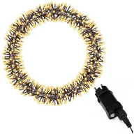 Ozdoby bożonarodzeniowe - Wieniec świetlny 40 cm stroik świateczny na drzwi 300 LED ciepły biały UNIWERSALNY - miniaturka - grafika 1