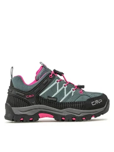 CMP Trekkingi Rigel Low Trekking Wp 3Q13244 Szary - Buty trekkingowe dziecięce - miniaturka - grafika 1