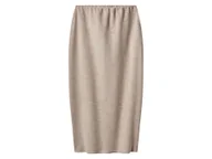 Spódnice - esmara® Spódnica dzianinowa damska (Beżowy, L(44/46)) - miniaturka - grafika 1