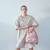 Plecaki - Reserved - Plecak worek - Różowy - miniaturka - grafika 1