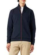 Kurtki męskie - bugatti Męska kurtka z dzianiny 8750-35170, granatowa, standardowa, morski, XXL - miniaturka - grafika 1