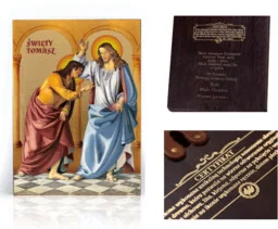 Ikona Religijna Święty Tomasz - Ikony i obrazy sakralne Ikona Religijna Święty Tomasz - Ikony i obrazy sakralne - miniaturka - grafika 1