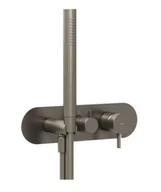 Baterie wannowe i prysznicowe - Ravak Espirit - Bateria podtynkowa na 2 urządzenia z akcesoriami, grafit szczotkowany X070324 - miniaturka - grafika 1