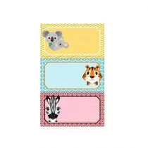 Herlitz Naklejki szkolne Cute Animals 3szt. - HERLITZ - Szkolne artykuły papiernicze - miniaturka - grafika 1