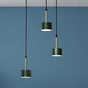 Lampy sufitowe - Milagro Lampa wisząca ARENA GREEN/GOLD 3xGX53 MLP7768 - miniaturka - grafika 1