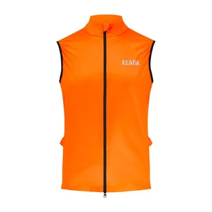 Damski Gilet Kolarski – Pomarańczowy - Kurtki rowerowe - miniaturka - grafika 1
