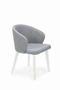 Flavio 5 krzesło tapicerowane tkanina do wyboru nogi białe - Krzesła - miniaturka - grafika 1