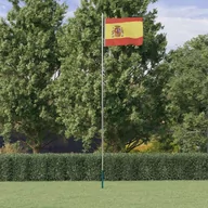 Flagi i akcesoria - Lumarko Flaga Hiszpanii z masztem, 6,23 m, aluminium - miniaturka - grafika 1