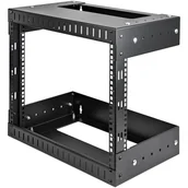 Szafy rack - StarTech RK812WALLOA stojak 8U Szafa wisząca Czarny - miniaturka - grafika 1