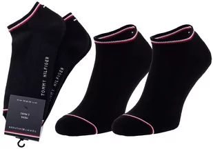 TOMMY  HILFIGER MĘSKIE SKARPETY SKARPETKI STOPKI 2P 100001093 200 - Rozmiar: 39-42 - Skarpetki męskie - miniaturka - grafika 1